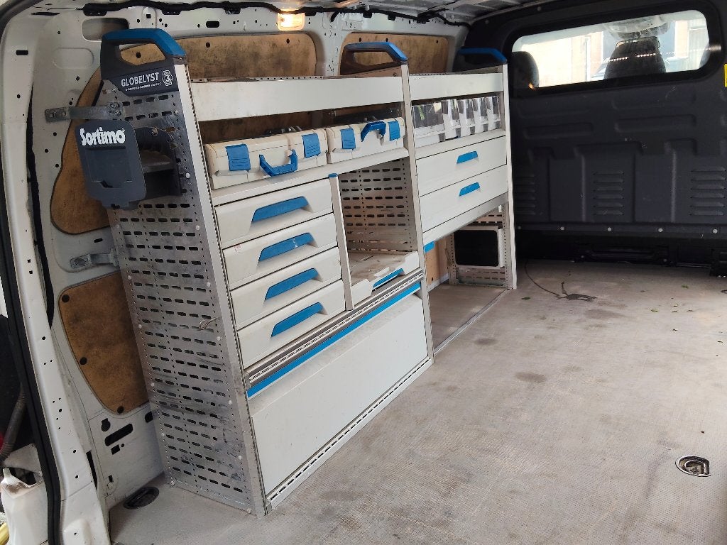 Sortimo kastenwand kasten bedrijfswageninrichting compleet, Ophalen, Gebruikt