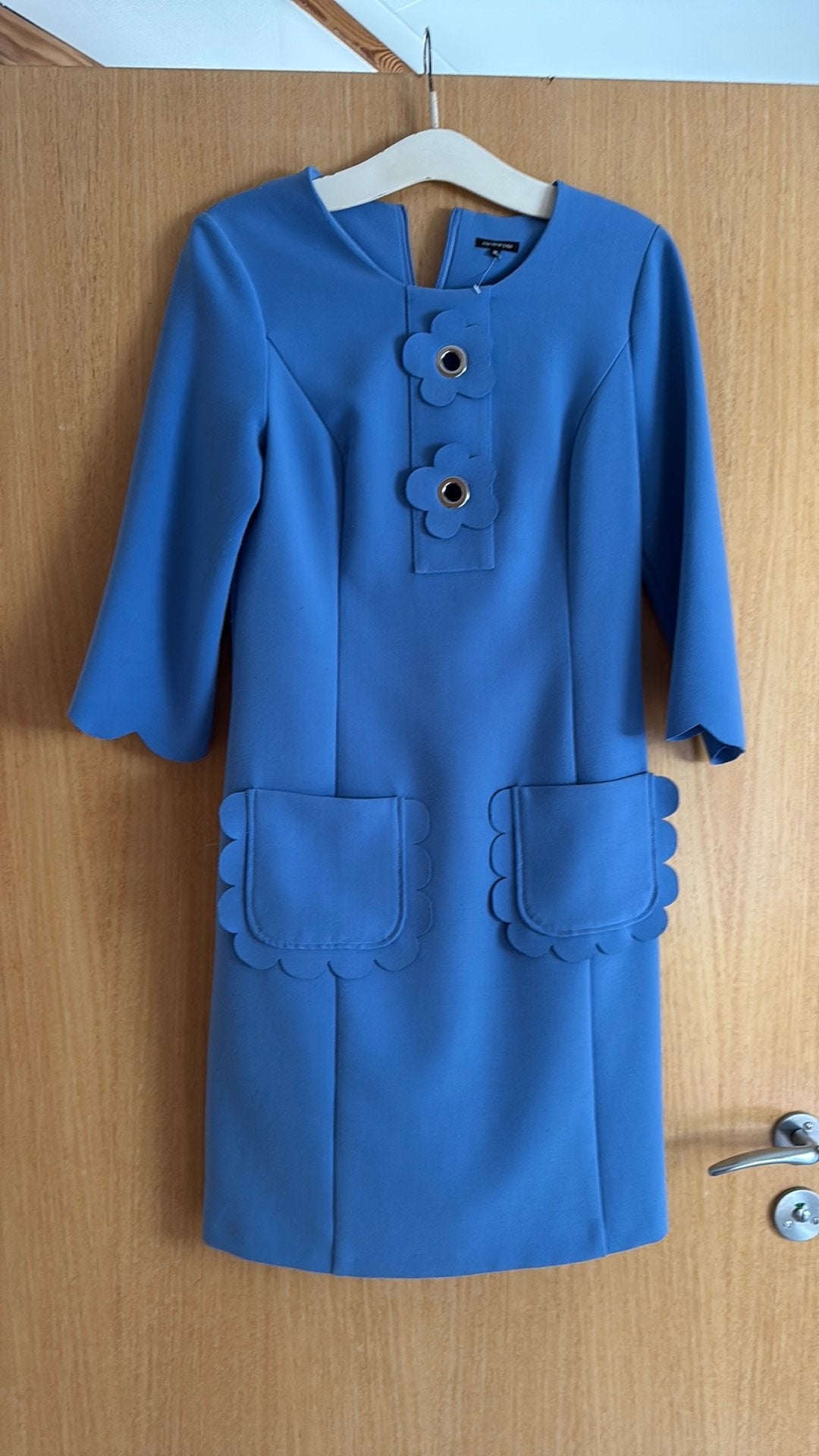Caroline Biss jurk maat 36, zo goed als nieuw, Kleding | Dames, Blauw, Ophalen of Verzenden, Knielengte, Maat 36 (S)