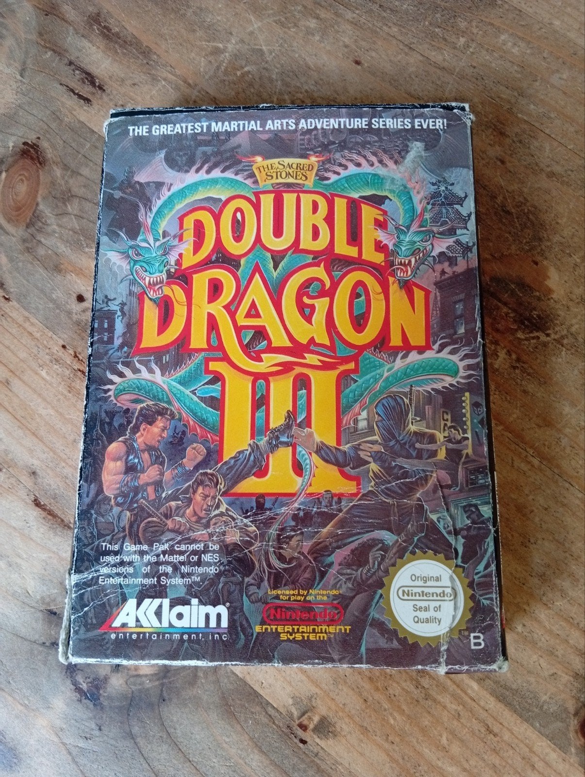 Double Dragon 3 NES (CIB) - Gereinigd en Functioneert, Gebruikt, Vechten, 2 spelers, Eén computer