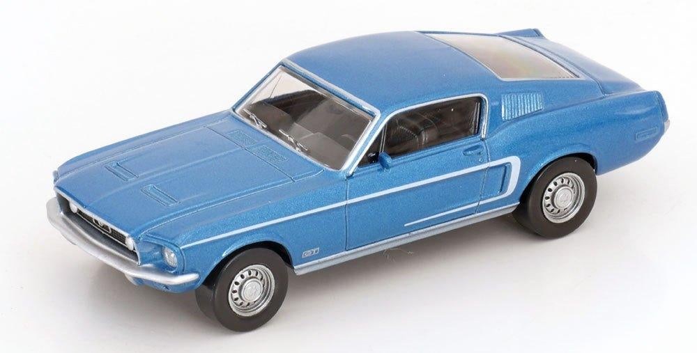 Ford Mustang GT Fastback 1968 Blauw 1-43 Norev Jet Car, Tschuiten@hotmail.com, Auto, Frankrijk, Norev Jet Car