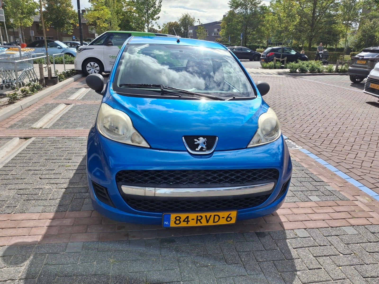 Peugeot 107 1.0 12V E-vti 68PK 3DR 2011 Blauw, Auto's, Voorwielaandrijving, 68 pk, Origineel Nederlands, Handgeschakeld