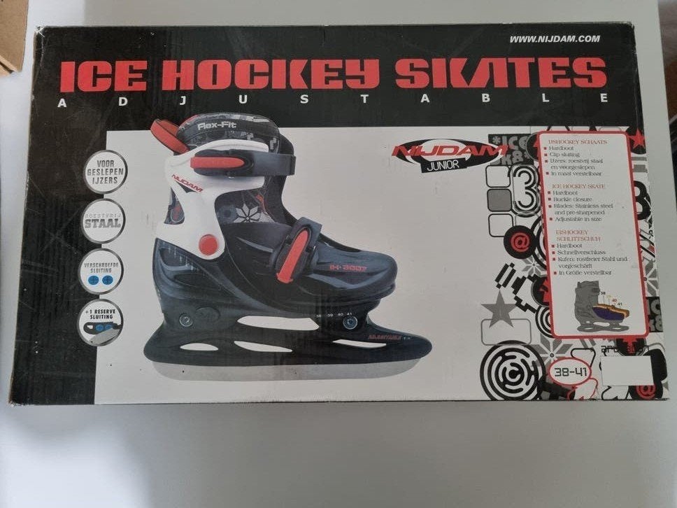 Nijdam Junior IJshockeyschaatsen - Verstelbaar 38-41, Sport en Fitness, Schaatsen, Ophalen of Verzenden, Nieuw, IJshockeyschaatsen
