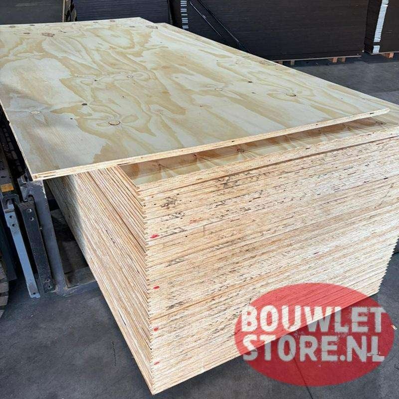Underlayment 18 mm platen | Elliottis Pine constructief, Doe-het-zelf en Verbouw, Platen en Panelen, Niet ingevuld, Minder dan 20 mm