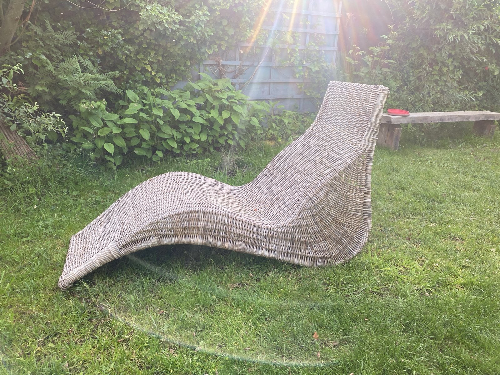 Clasic IKEA Karlskrona ligstoel, Tuin en Terras, Ligbedden, Gebruikt, Wicker, Ophalen