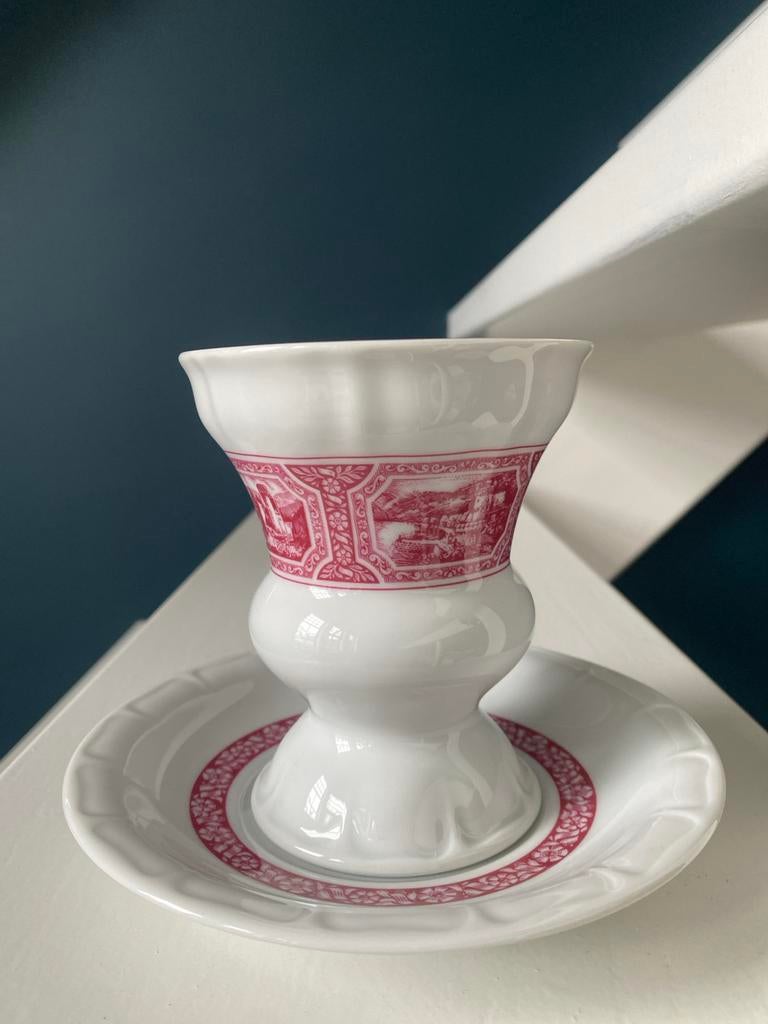 Set van 8 antieke Heinrich koffiebekers voor warme dranken, Ophalen of Verzenden