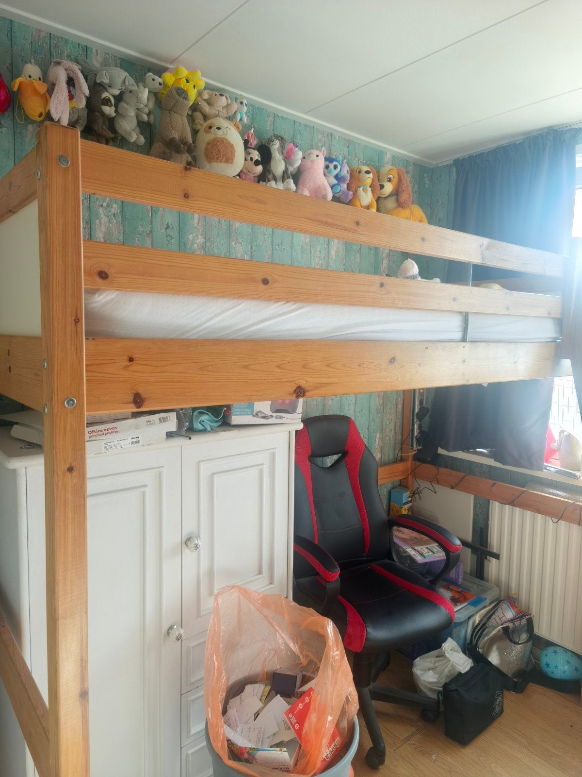 IKEA Hoogslaper 175 cm hoog - Gebruikt, snel ophalen!, Ophalen, Gebruikt, Eenpersoons, 160 tot 180 cm