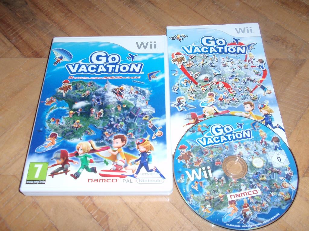 Nintendo Wii Spel Go Vacation (compleet), Spelcomputers en Games, Ophalen of Verzenden, Zo goed als nieuw, Eén computer, Sport