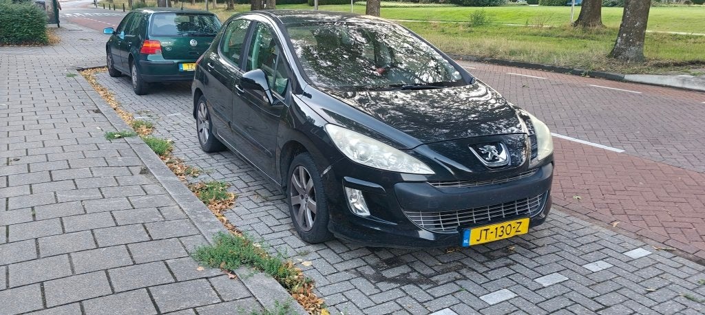 Peugeot 308 1.6 VTI 16V 5-DRS 2007 Zwart (verlopen op APK), Voorwielaandrijving, 15 km/l, 680 kg, 4 cilinders