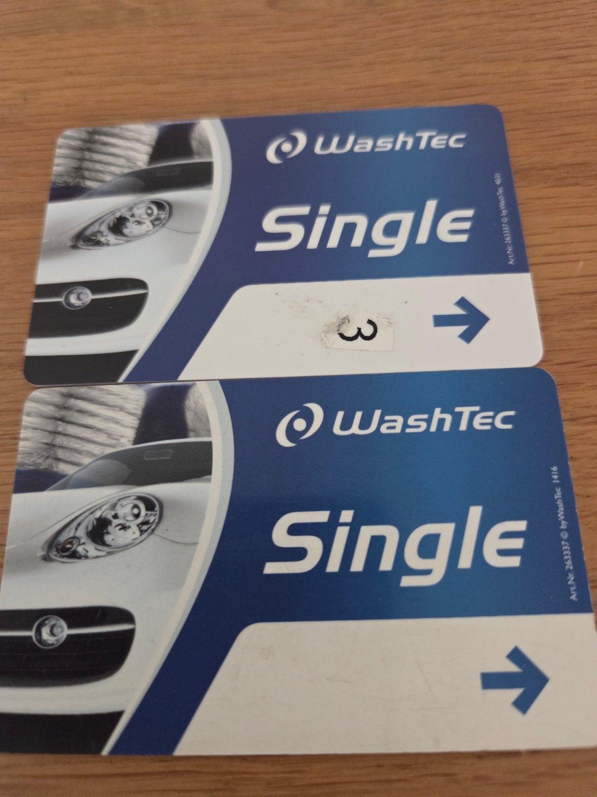 WashTec Single waspassen met tegoed, Verzenden, Gebruikt