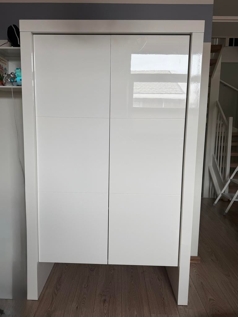 kast en commode - Hoogglans wit babypark Kesteren, Ophalen, Gebruikt, 50 tot 70 cm, 105 cm of meer