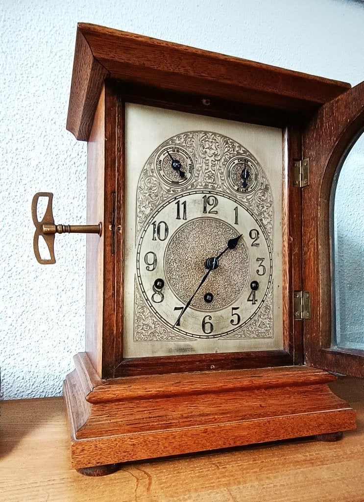 Antieke Tafelklok -Kienzle Westminster c.a.1900/1930 - Duits, Ophalen