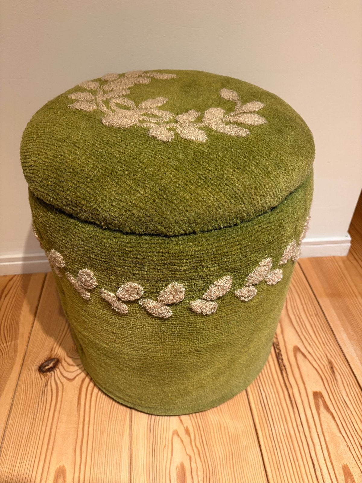 Vintage | Opbergpoef, Gebruikt, Minder dan 50 cm, Ophalen of Verzenden, Minder dan 50 cm