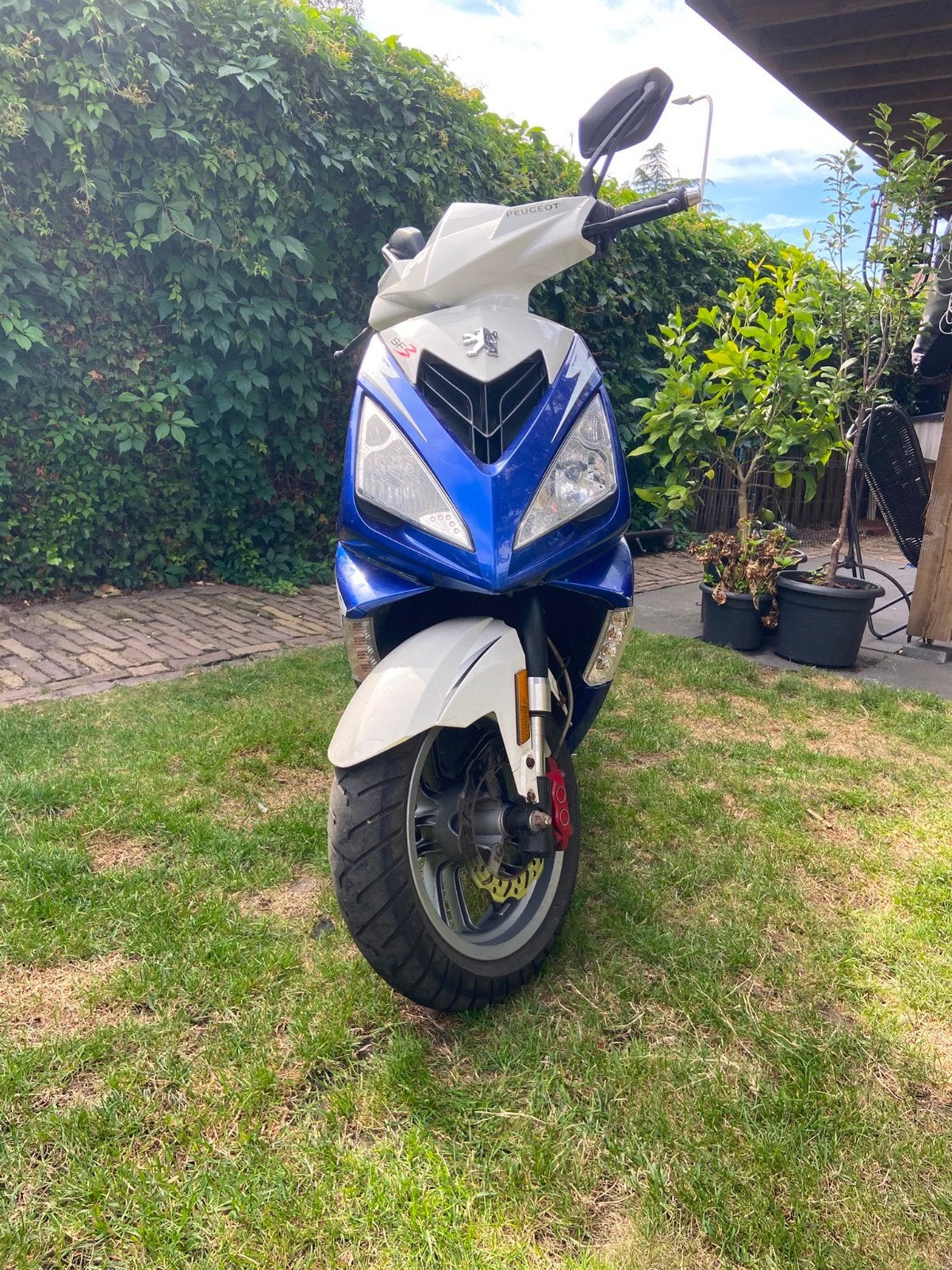 Peugeot Speedfight 3 Scooter - Blauw/Wit, Fietsen en Brommers, Scooters | Peugeot, Ophalen of Verzenden, Gebruikt, Benzine, Speedfight
