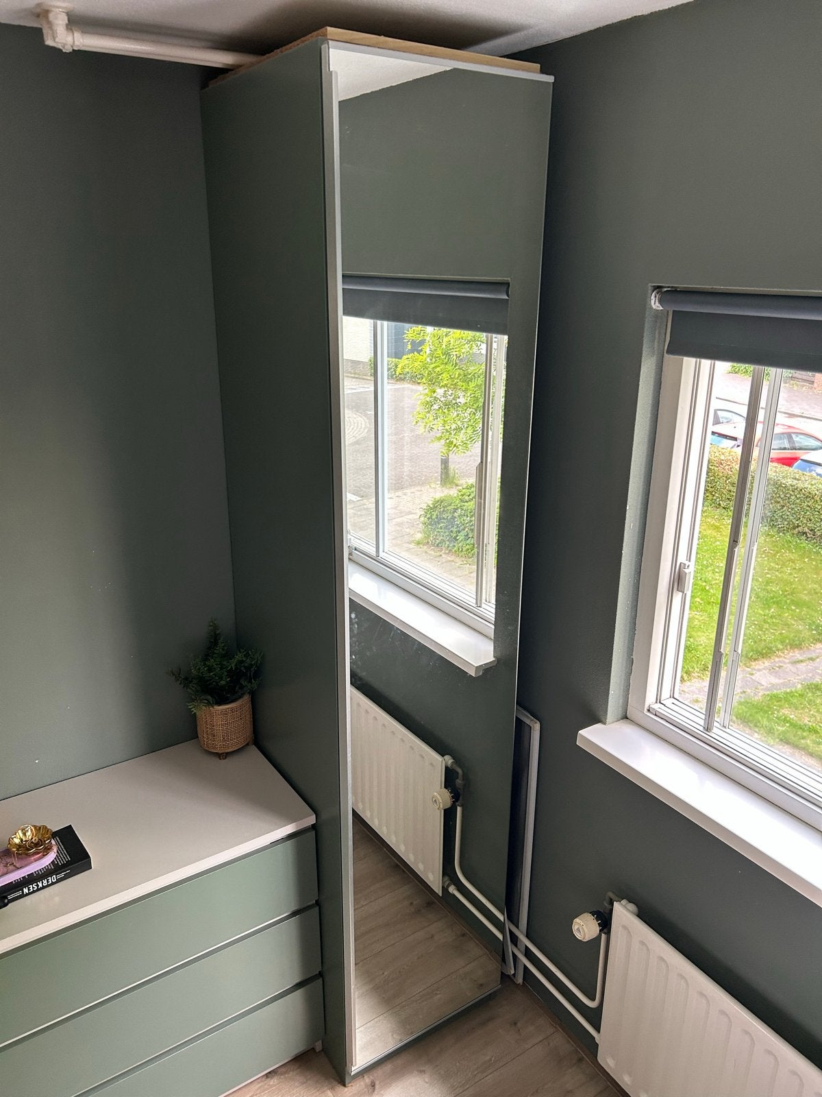 Ikea pax kastdeur spiegelglas 50x229 cm, Ophalen, 200 cm of meer, 50 tot 100 cm, Zo goed als nieuw
