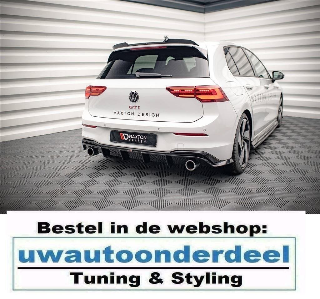 Maxton Valance Diffuser Spoiler Geschikt voor Vw Golf 8 GTI
