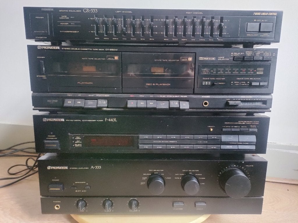 vintage Pioneer stereotoren, Audio, Tv en Foto, Stereo-sets, Ophalen, Gebruikt, Tuner of Radio, Losse componenten