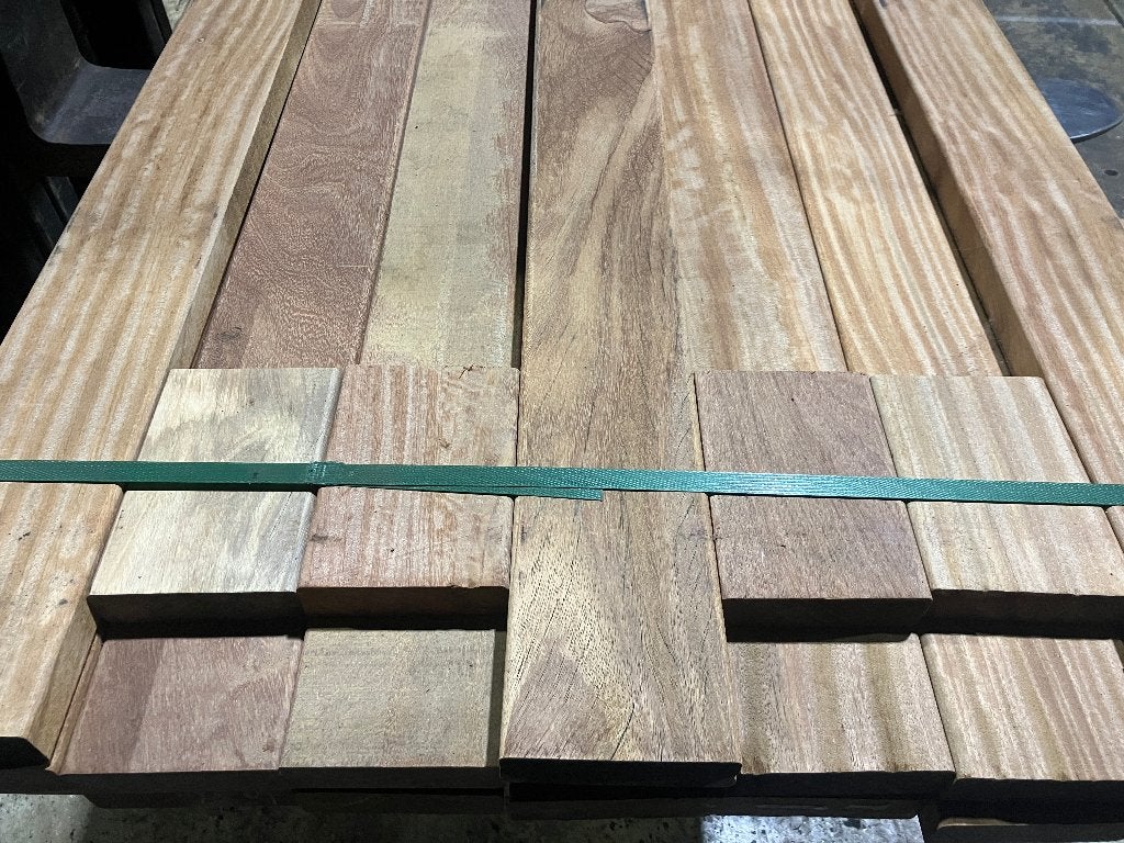 vlonderplanken-planken-balken-Hardhout/Cumaru-35x120 mm, Tuin en Terras, Terrasdelen en Vlonders, Ophalen, Nieuw, Hout