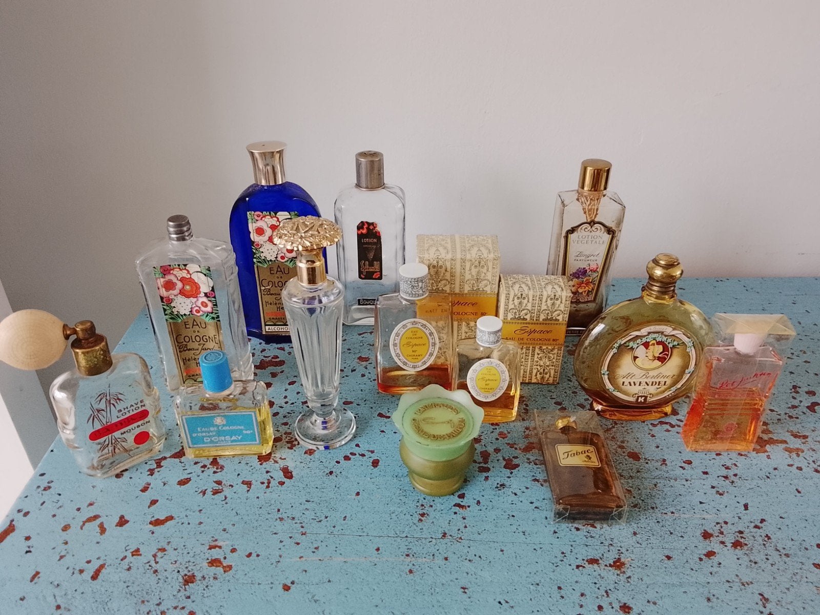 vintage parfum flessen lot, Ophalen of Verzenden, Parfumfles