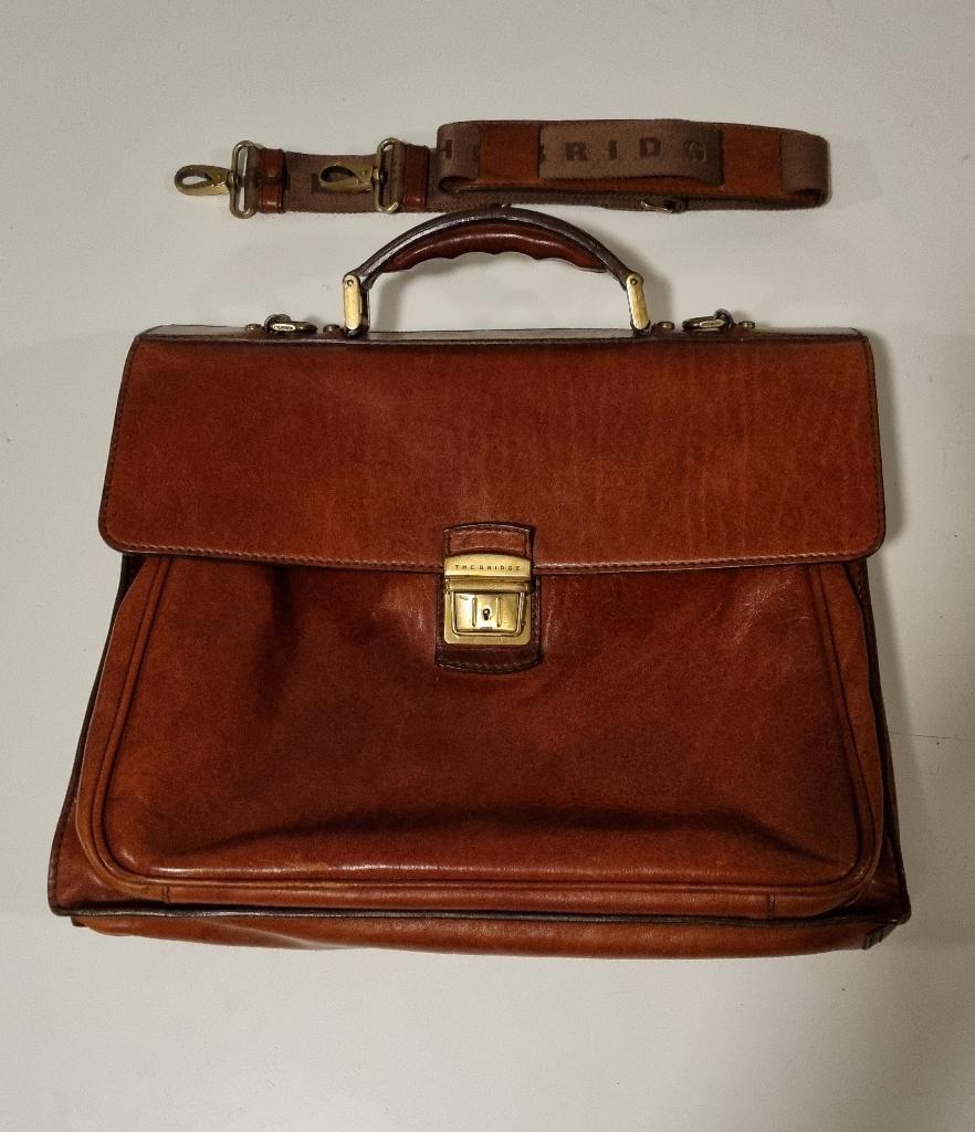 The Bridge Story Oumo rundleer tas, Ophalen of Verzenden, Gebruikt, Bruin, Leer