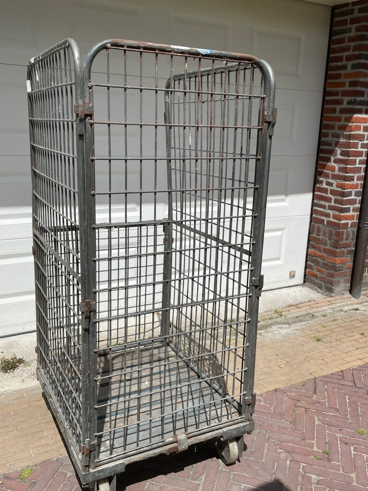 Rolcontainer 3,5 hek’s 158x80x70 cm., 100 liter of meer, Ophalen of Verzenden, Gebruikt, Transportkar