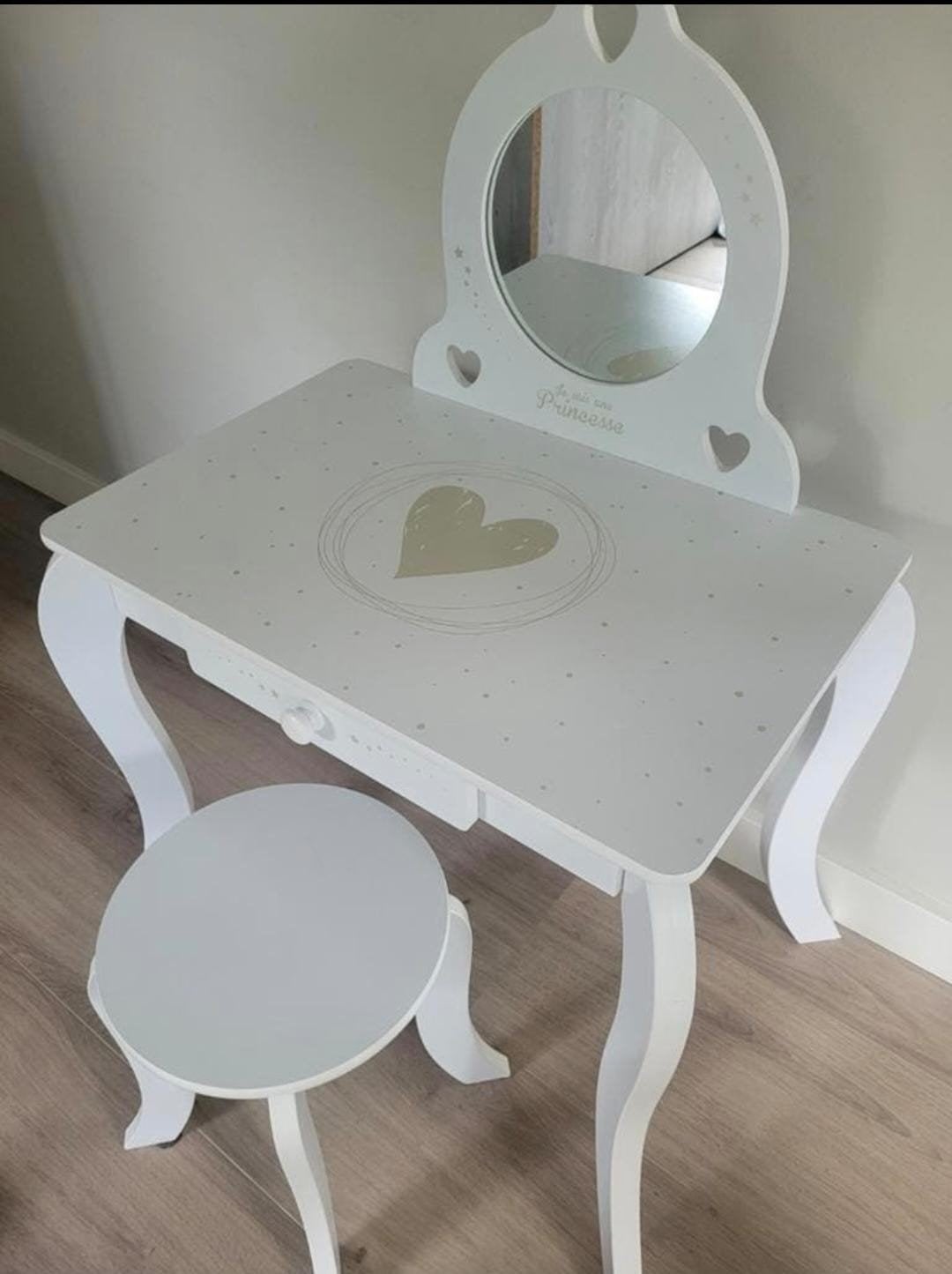 Kinder kaptafel, Huis en Inrichting, Ophalen, 50 tot 100 cm, Zo goed als nieuw, Minder dan 100 cm