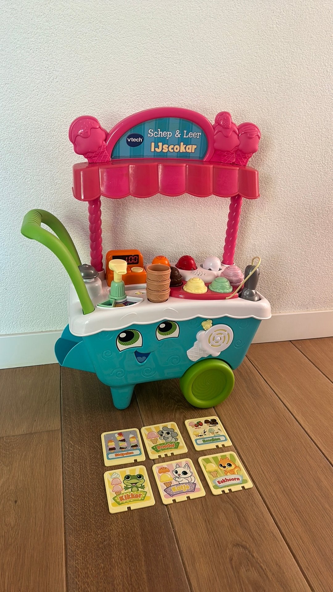 VTech Schep & Leer IJscokar met accessoires & bestelkaartjes, Ophalen, Gebruikt