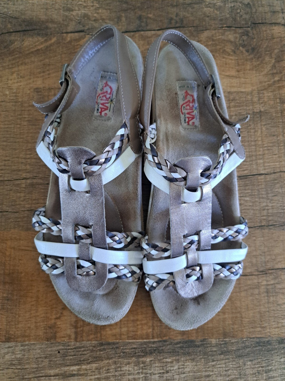 Mooie zomerse sandalen van Arriva, maat 41, Arriva, Beige, Gedragen, Sandalen of Muiltjes