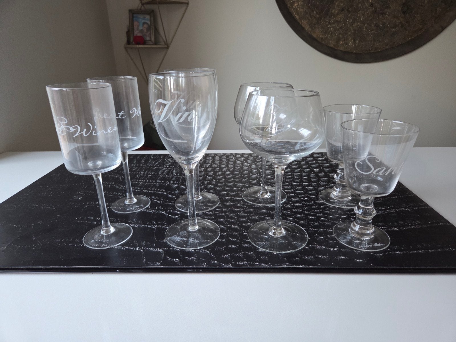 Riviera Maison wijnglazen - Set van 8, Ophalen, Nieuw, Glas, Riviera Maison