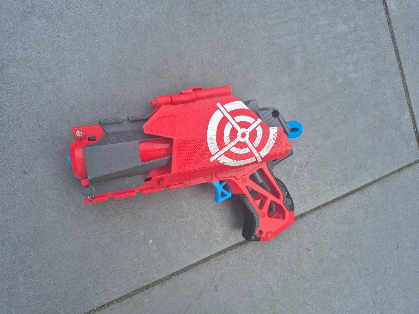 Rode speelgoedpistool met richtvizier, Ophalen of Verzenden