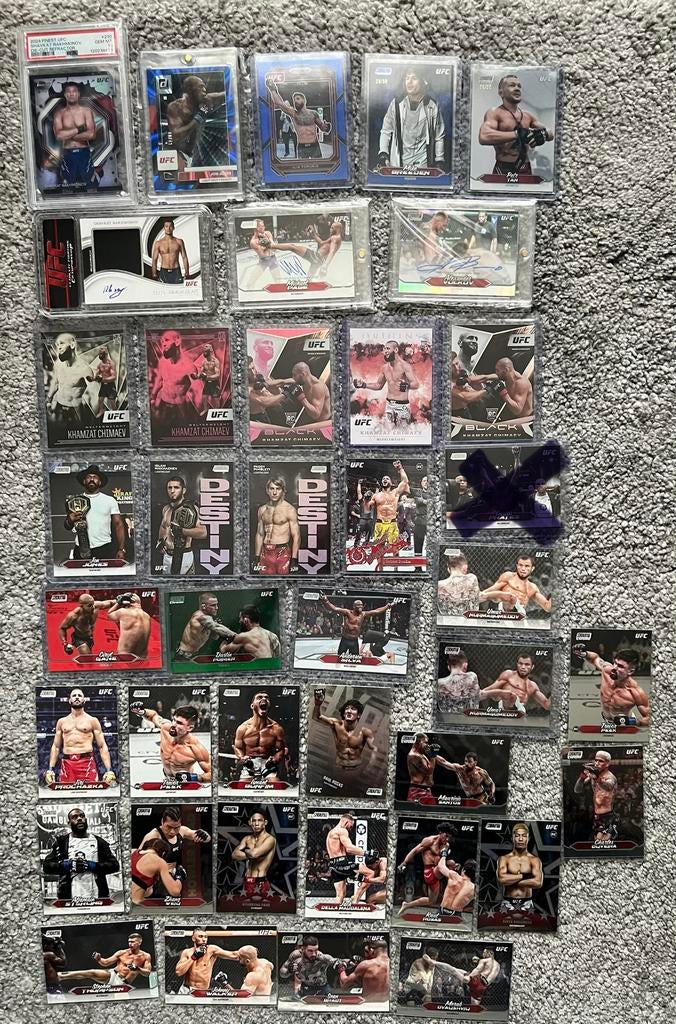 UFC Kaarten Lot (39x) - PSA, Handtekening, Genummerd, Ophalen of Verzenden, Zo goed als nieuw, Meerdere plaatjes