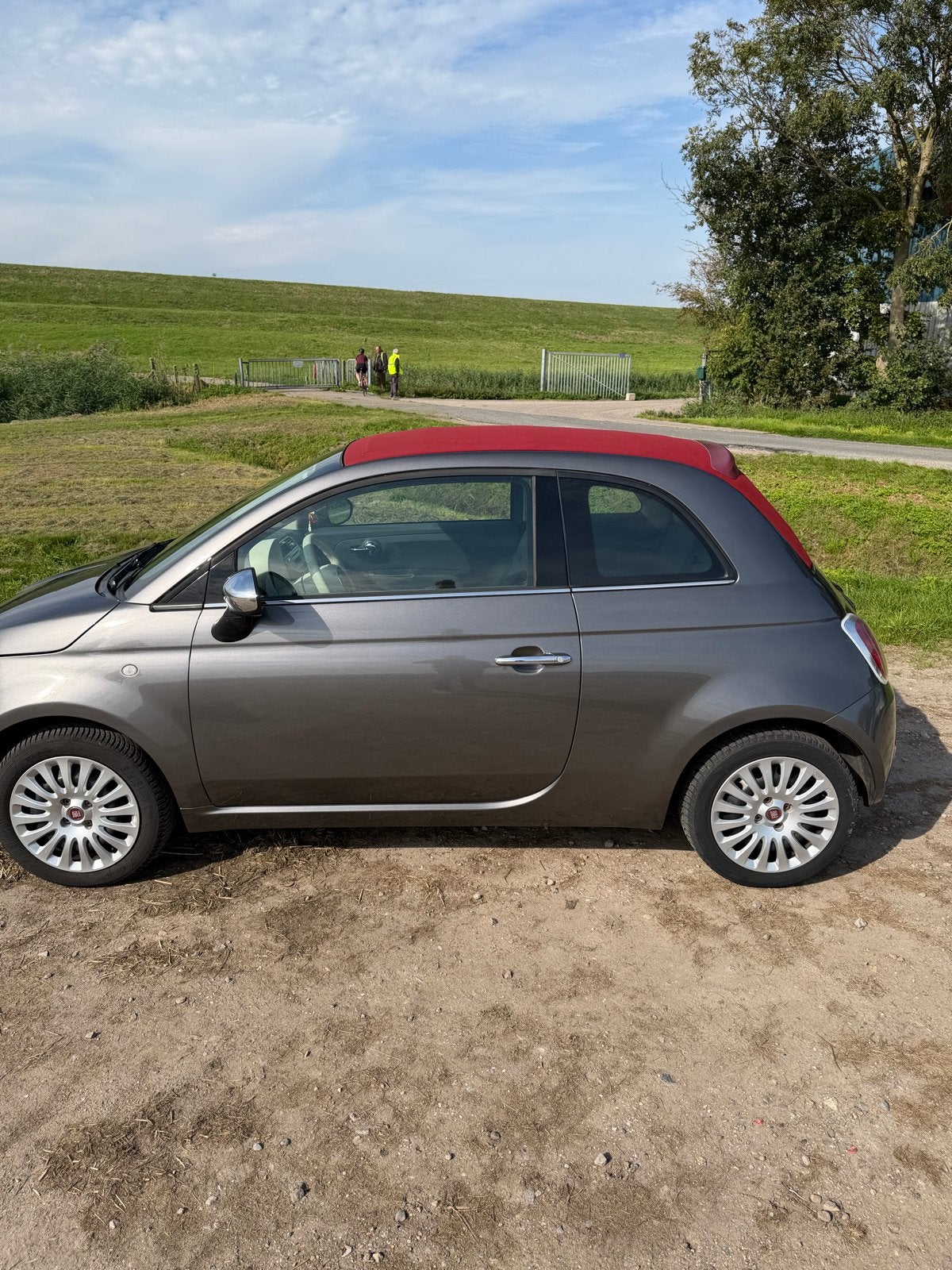 Fiat 500 1.2 C 2014 Grijs cabrio