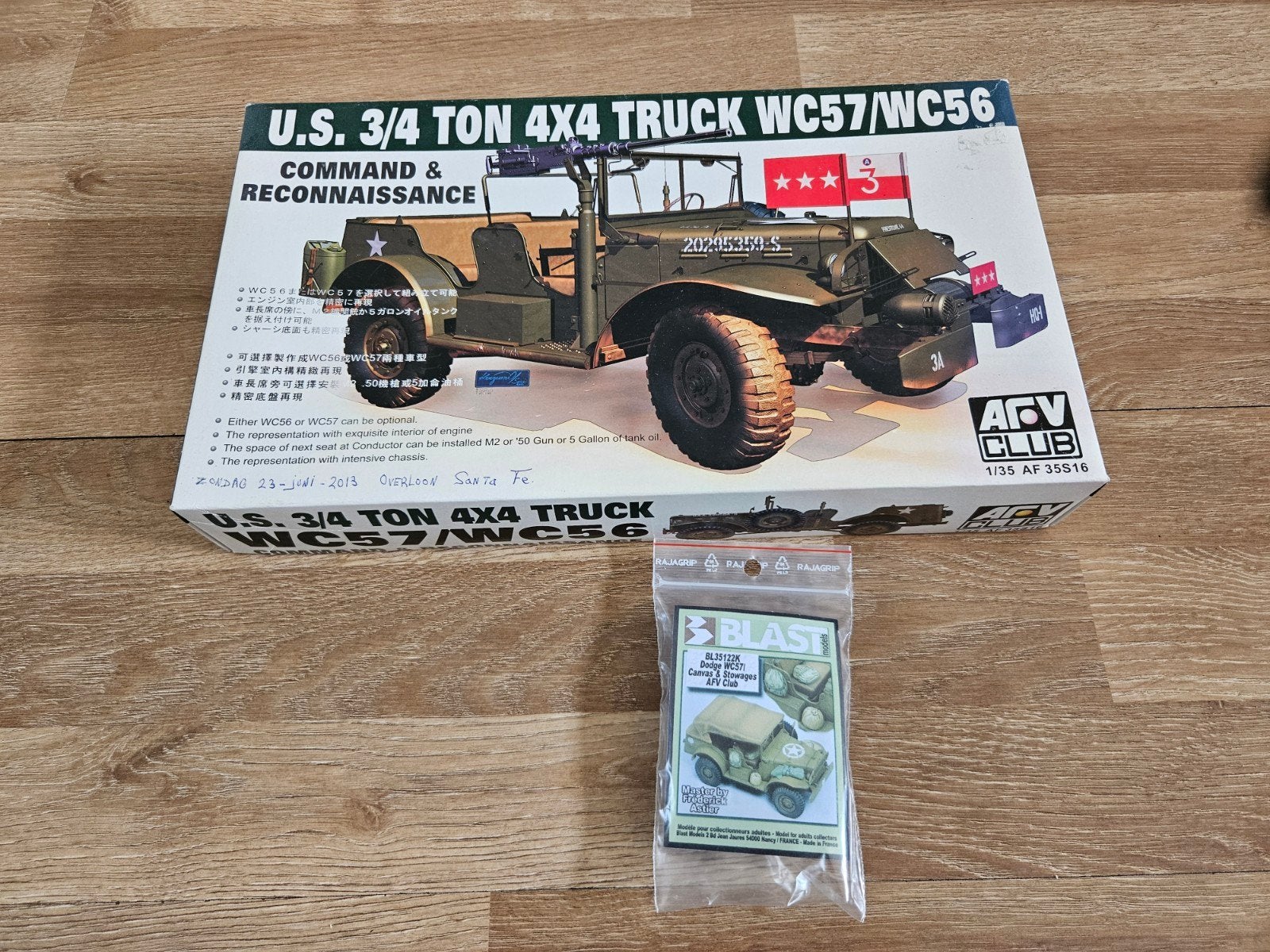 Dodge WC57/WC56 ARV Club schaal 1:35 met Blast cover, Ophalen of Verzenden, Nieuw, 1:32 tot 1:50, Auto