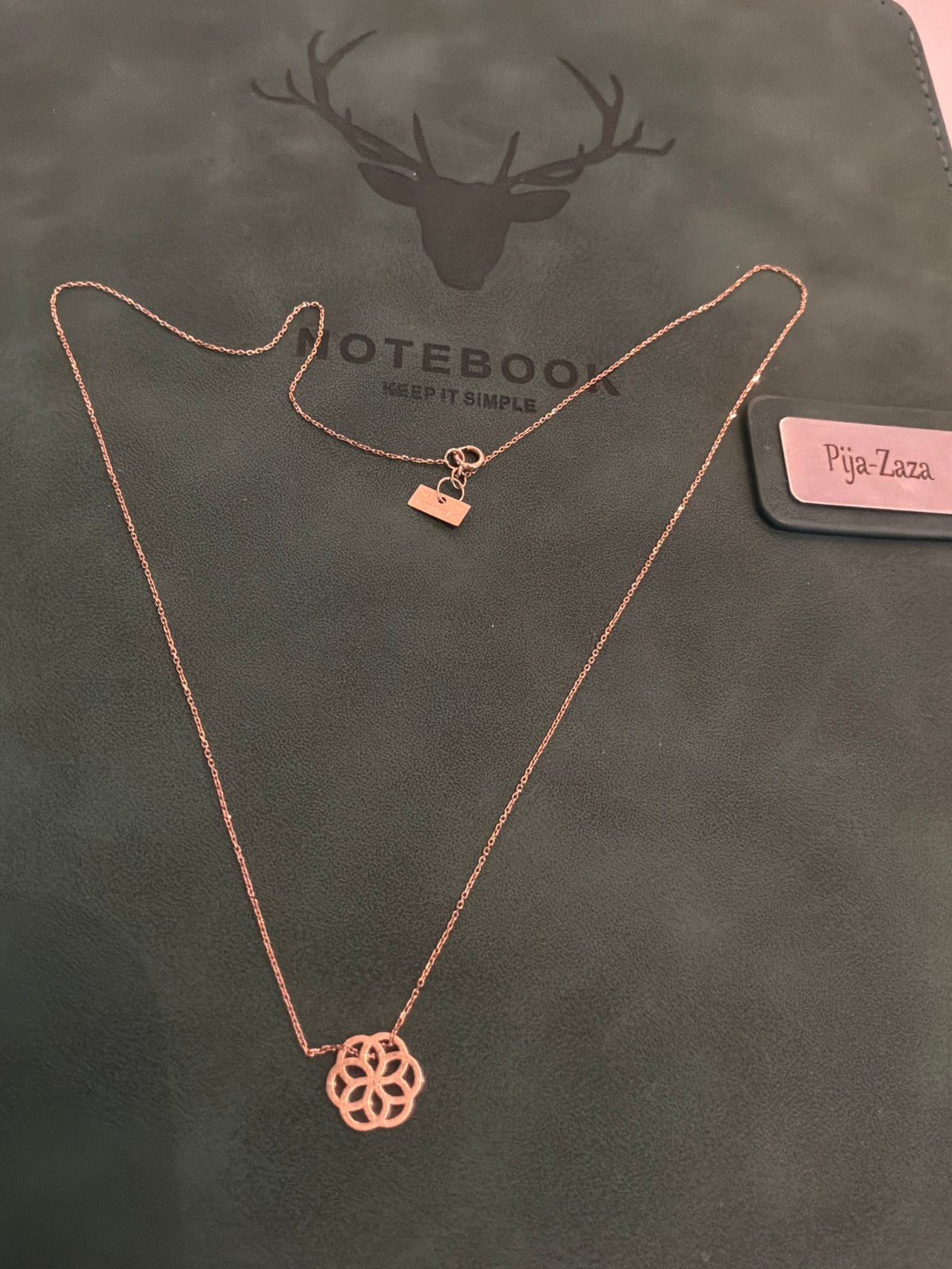 Nieuw set ketting ankerschakel met hanger Vanrycke 18 k 750, Sieraden, Tassen en Uiterlijk, Kettingen, Met hanger, Verzenden, Nieuw
