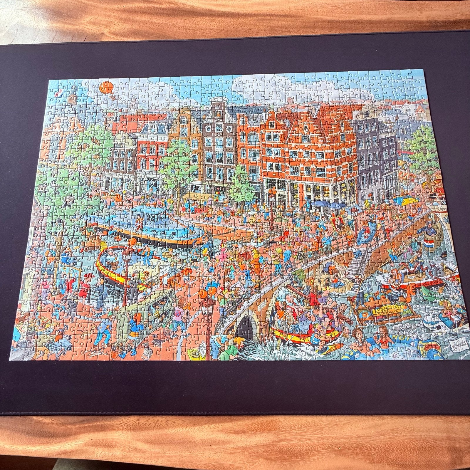 Ravensburger Legpuzzel 1000 stukjes Amsterdam, Hobby en Vrije tijd, Ophalen of Verzenden, 500 t/m 1500 stukjes, Zo goed als nieuw