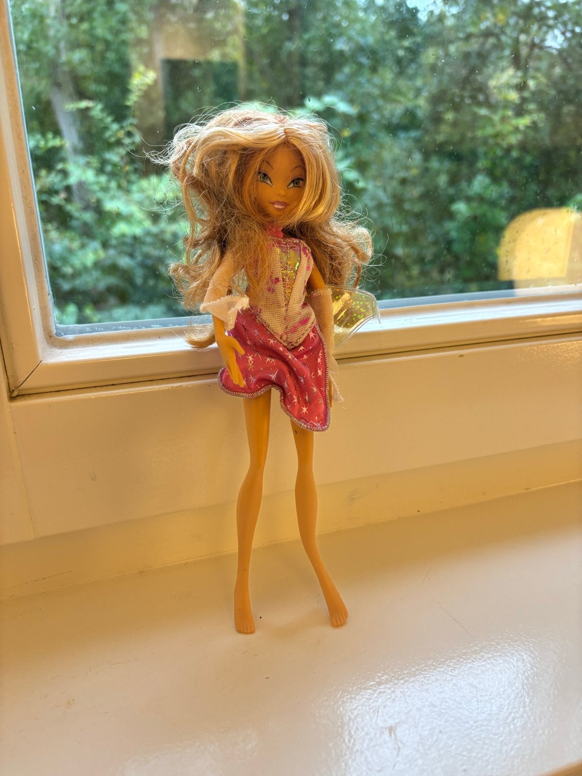 Winx Club pop - Bloom met roze jurk en vleugels, Verzenden, Gebruikt, Overige typen