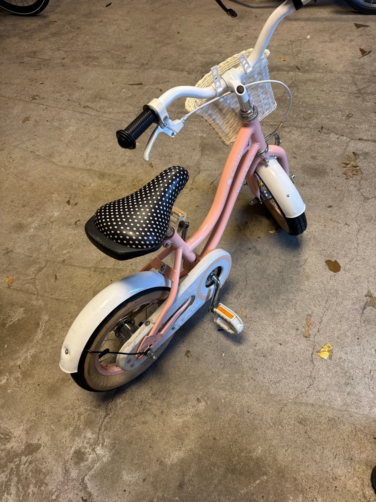 Sun Baby Heart Bike kinderfiets roze 12 inch, Fietsen en Brommers, Ophalen, Gebruikt, Velgrem, Minder dan 16 inch