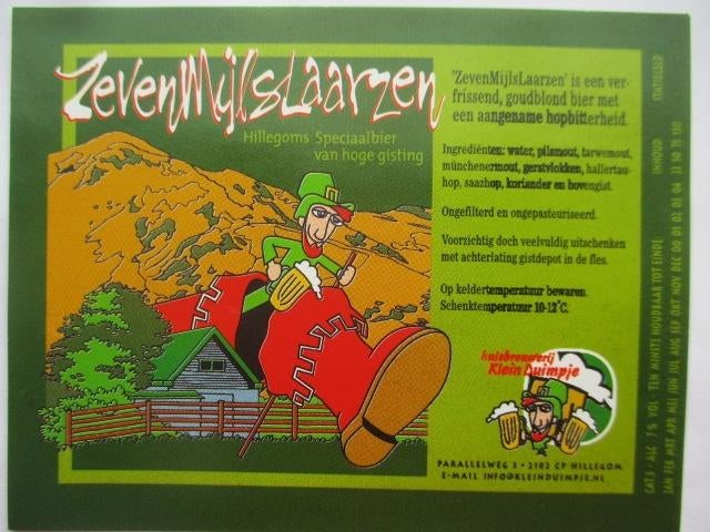 bieretiket Nederland 23-3 (1E) klein duimpje, Verzamelen, Biermerken, Ophalen of Verzenden, Nieuw, Overige typen, Overige merken