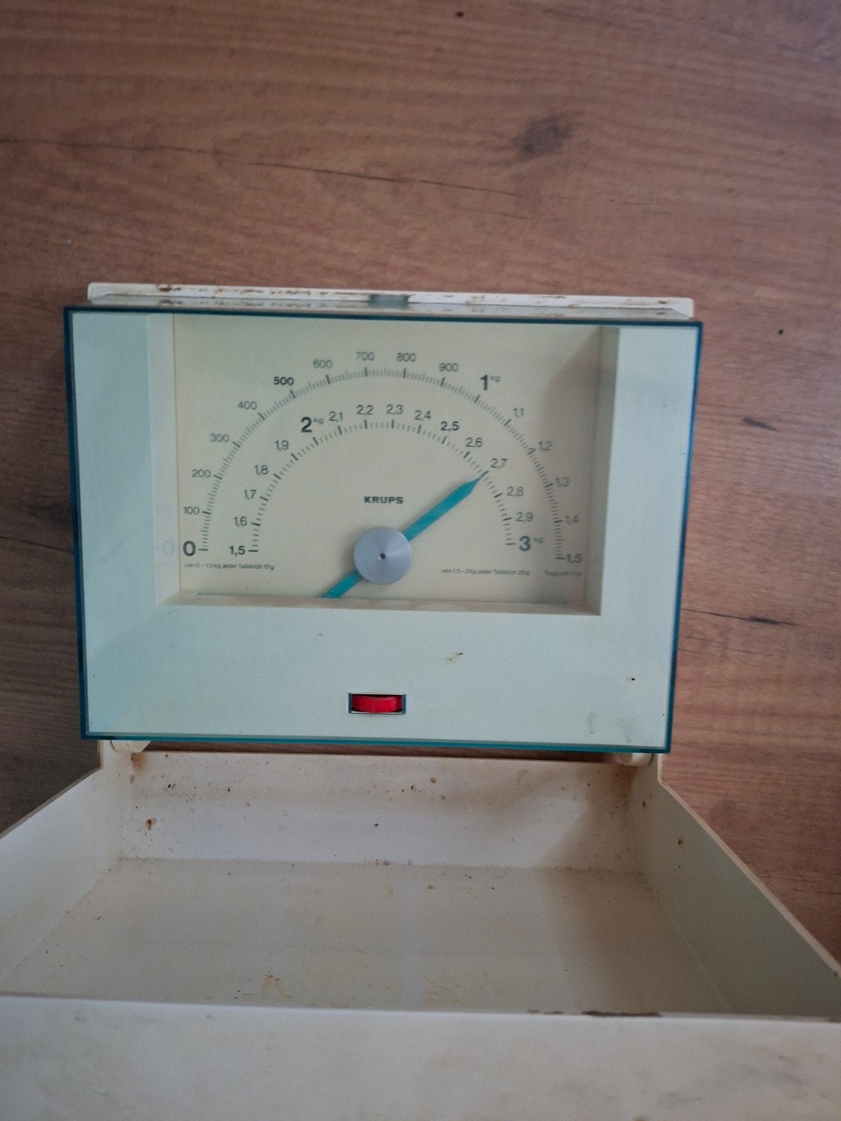 Vintage Krups Keukenweegschaal - Analoog, Witgoed en Apparatuur, Weegschalen, Gebruikt, Analoog, Keukenweegschaal, Fijner dan 1 gram