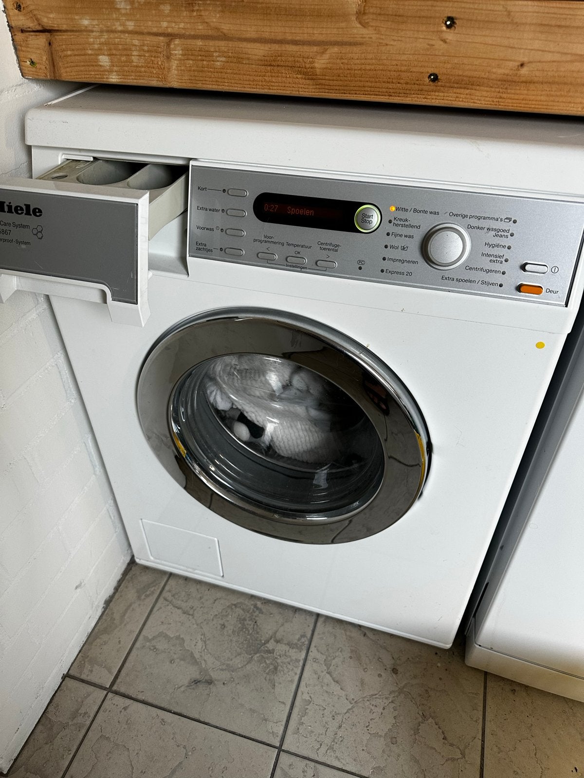 Miele Wasmachine 7kg SoftCare Trommel, Ophalen, 6 tot 8 kg, Gebruikt, 1600 toeren of meer