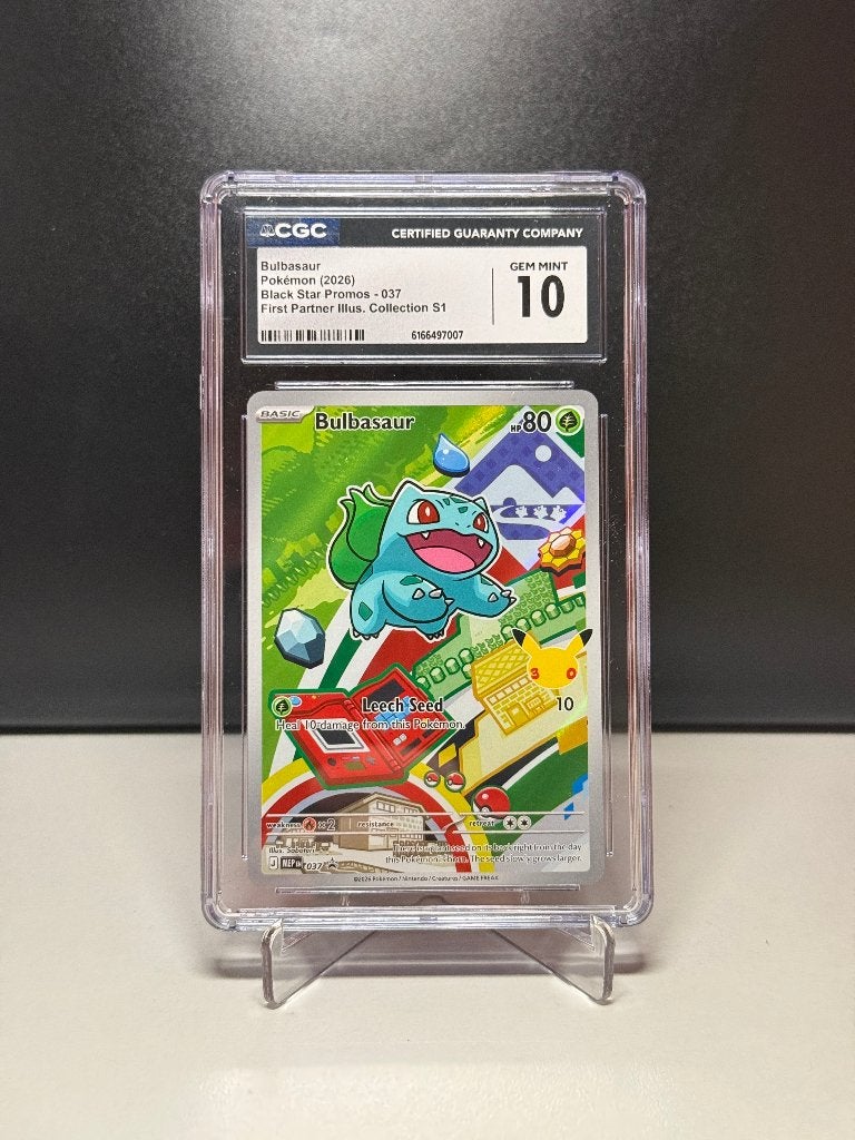 Bulbasaur (037) CGC 10, Ophalen of Verzenden, Nieuw, Losse kaart, Foil