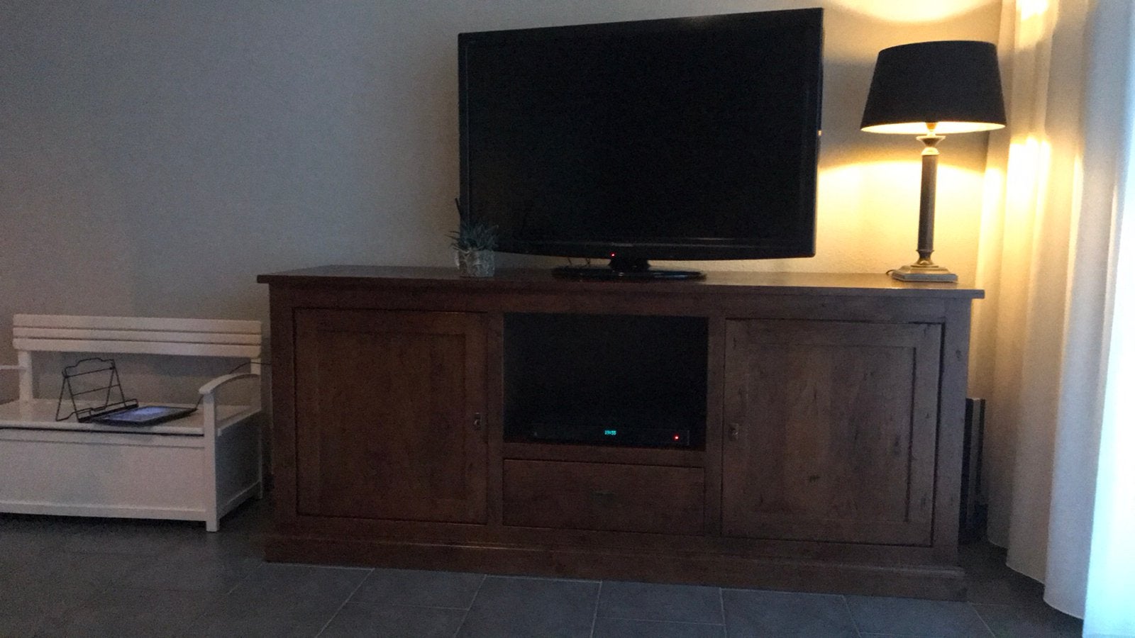 Tv meubel eiken, Ophalen of Verzenden, Zo goed als nieuw, 25 tot 50 cm, Minder dan 100 cm