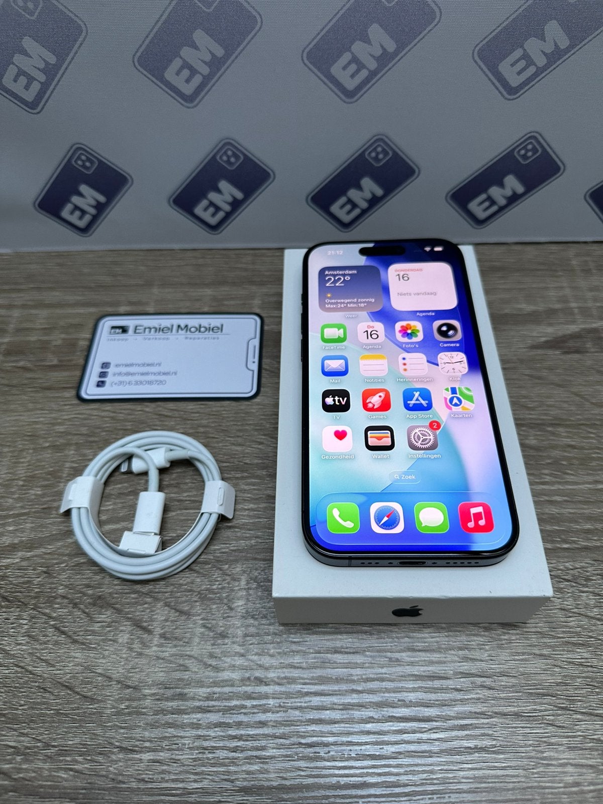 iPhone 15 Pro - 128GB / batterij 100% / garantie, Telecommunicatie, Mobiele telefoons | Apple iPhone, 128 GB, Zwart, Ophalen of Verzenden
