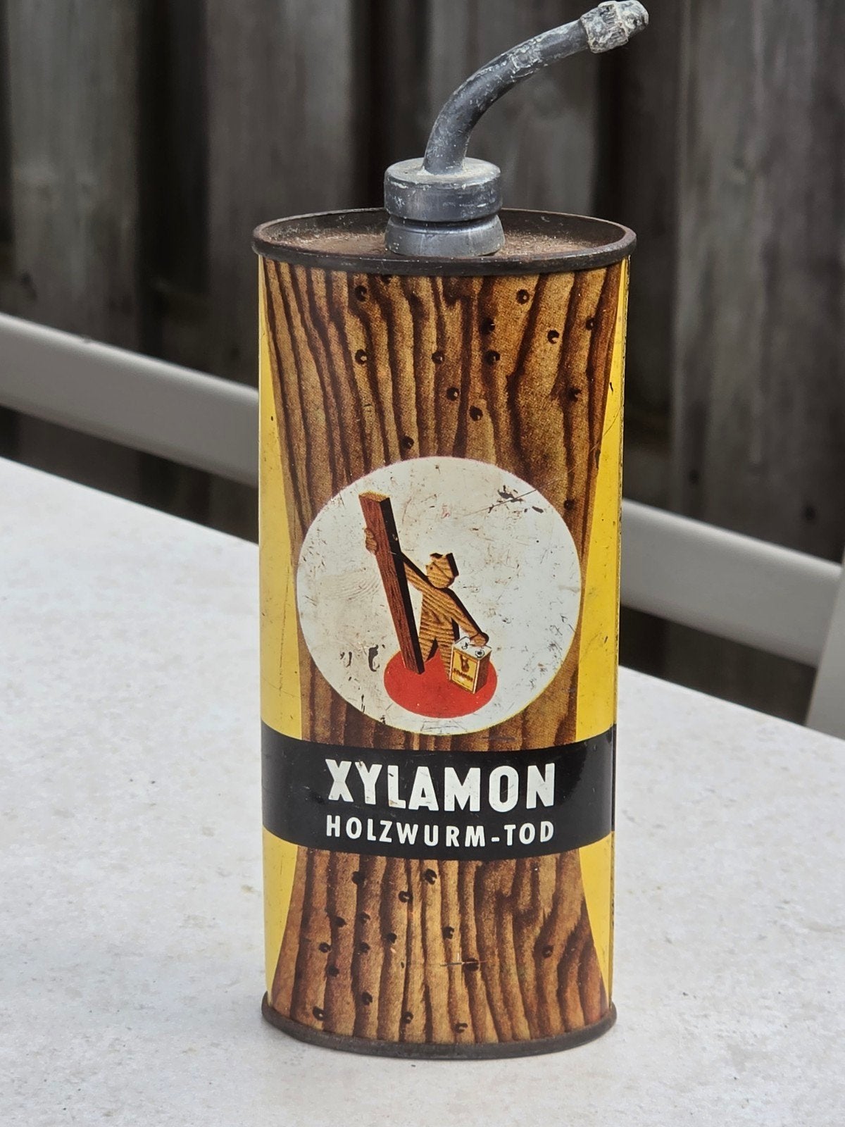 Xylamon Houtworm olie blik, Verzamelen, Ophalen of Verzenden, Gebruikt, Overige