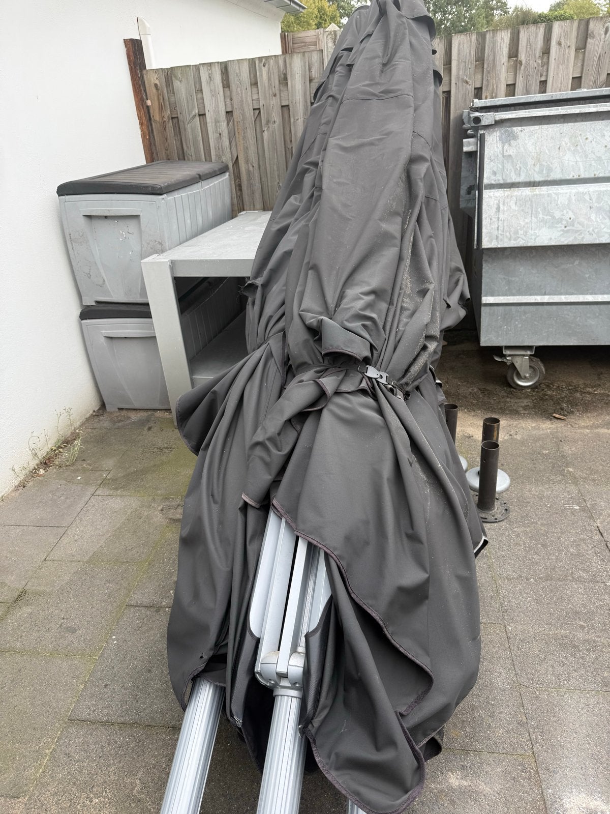 1Horeca Parasols 5x5 meter, Ophalen of Verzenden, Gebruikt, Meer dan 4 meter, Overige typen
