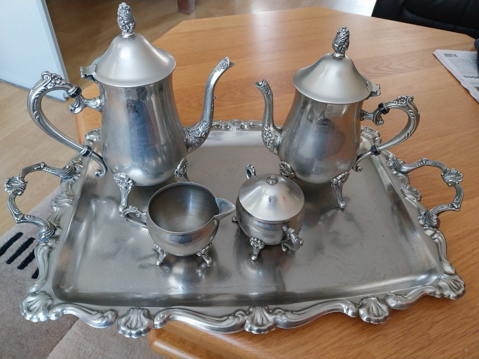 Koffie/thee set, Antiek en Kunst, Antiek | Tin, Ophalen of Verzenden