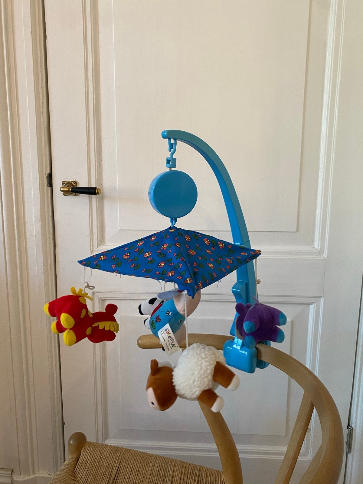 Muziekmobiel Baby Mobiel met Knuffels, Ophalen of Verzenden, Gebruikt, Mobiel, Met geluid