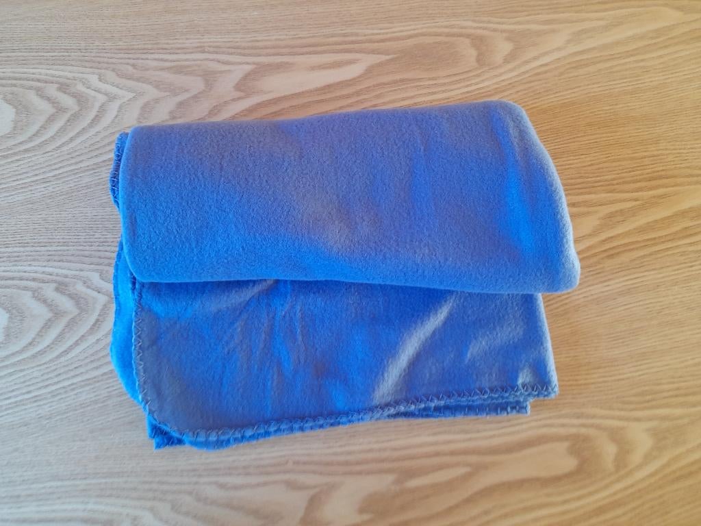 Fleece deken blauw, Ophalen, Zo goed als nieuw