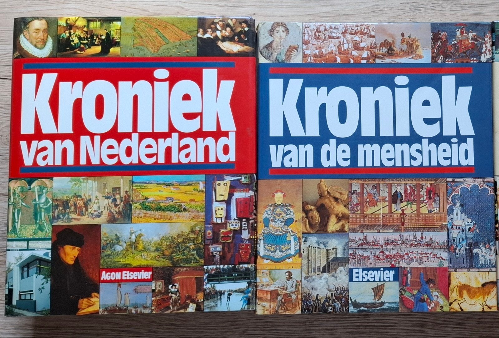 Kroniek van Nederland & Kroniek van de Mensheid - Boekenset, Ophalen of Verzenden, 20e eeuw of later, Gelezen