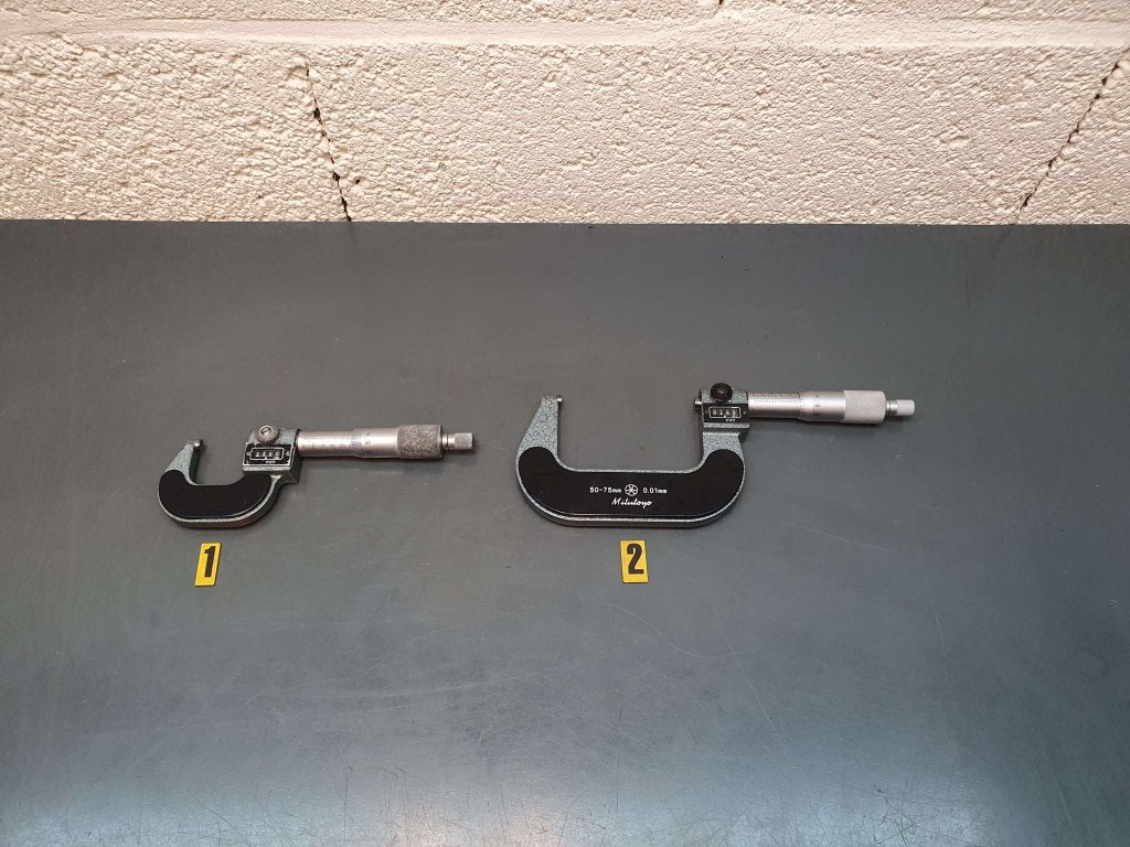 Mitutoyo buitenmicrometer / schroefmaat mechanische telller, Niet ingevuld, Gebruikt, Afstand, Niet ingevuld