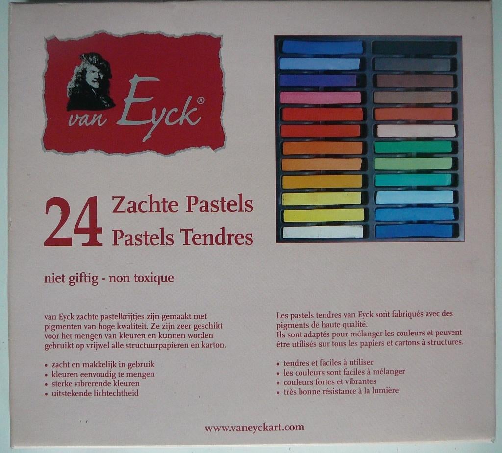Van eyck pastelkrijt: 24 zachte pastels absoluut nieuw, Hobby en Vrije tijd, Ophalen of Verzenden, Nieuw, Potlood of Stift